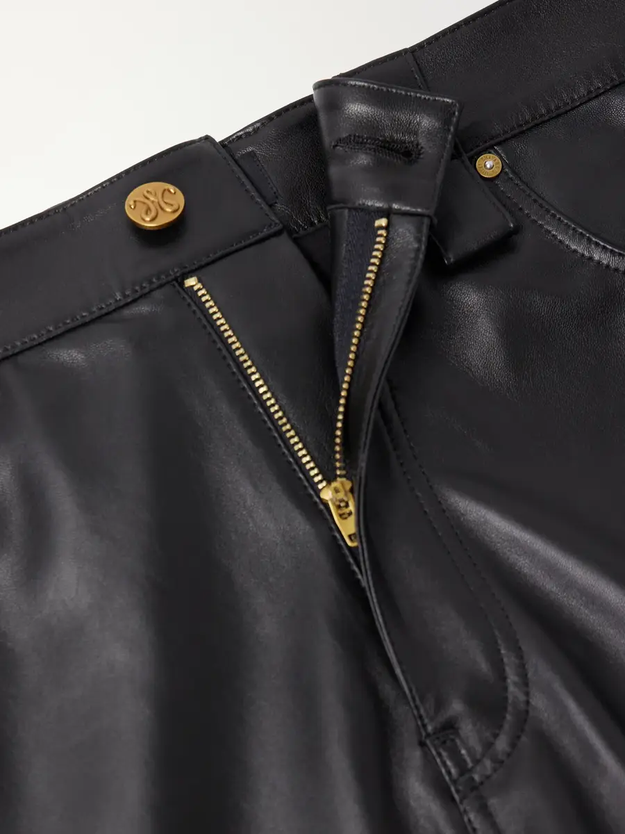 Willy Chavarria Chente Straight-Leg Paneled Leather Trousers - Men | Thumbnail 6 Willy Chavarria Chente Straight-Leg Paneled Leather Trousers - Men | Thumbnail 6