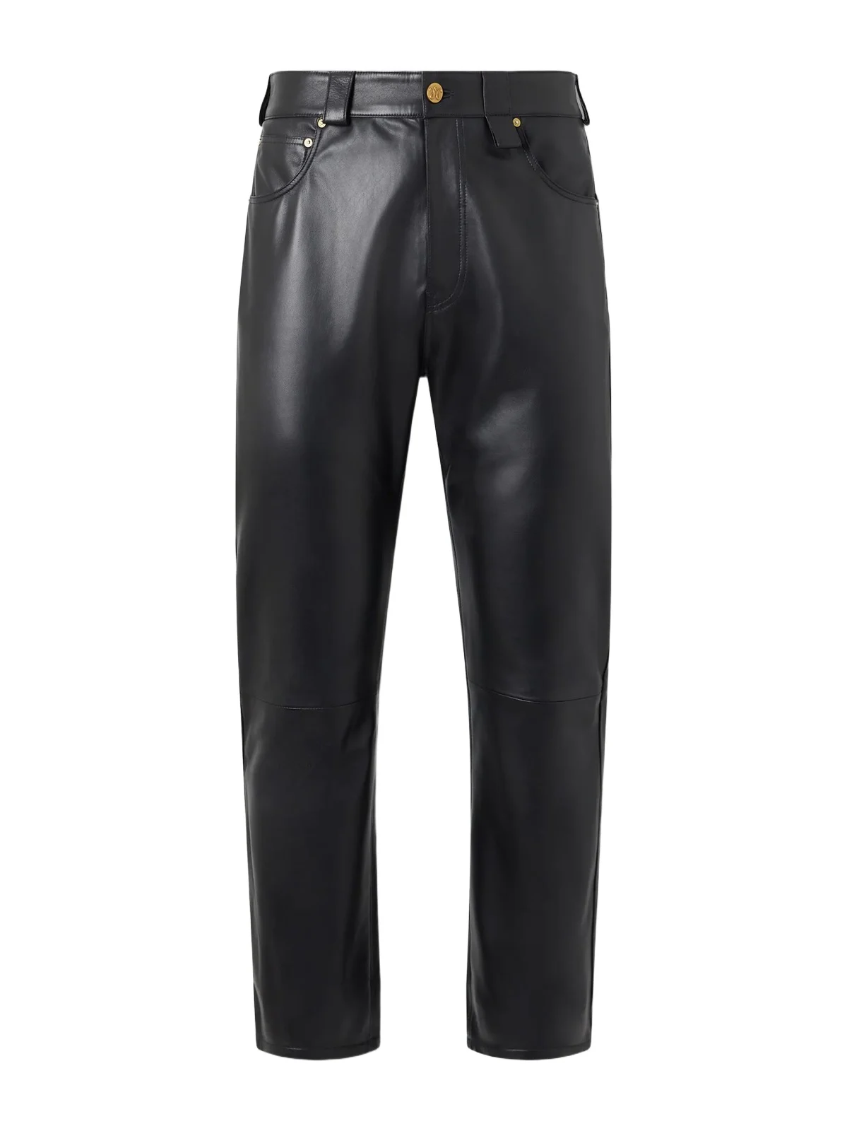 Chente Straight-Leg Paneled Leather Trousers - Men