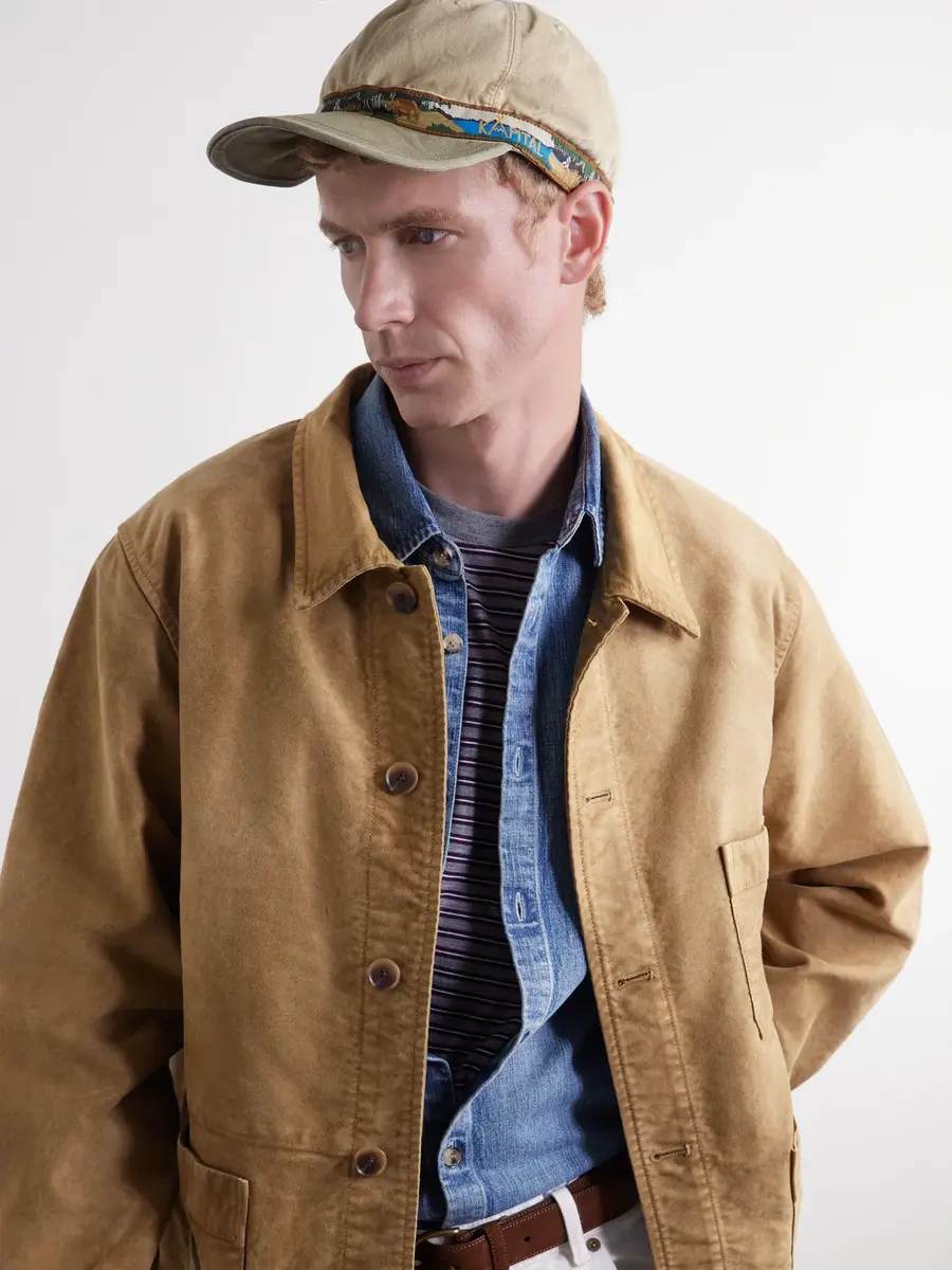 KAPITAL Chino Brumfield Embroidered Cotton-Twill Cap - Men | Thumbnail 2