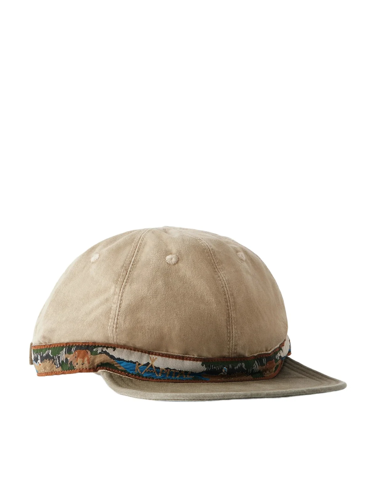 KAPITAL Chino Brumfield Embroidered Cotton-Twill Cap - Men