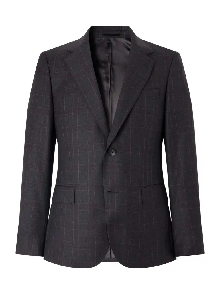 MR P. Checked Wool Suit Jacket - Men