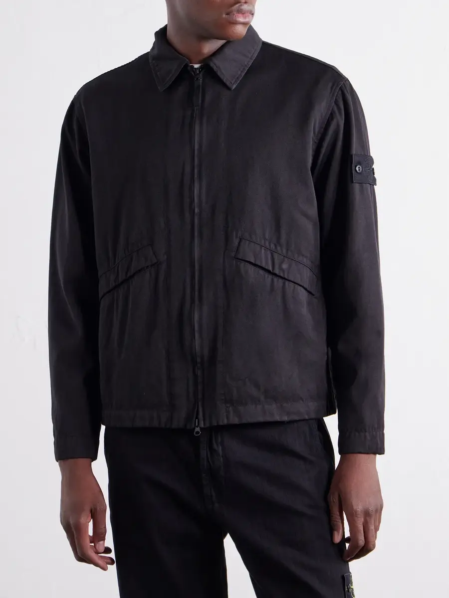 Stone Island STONE ISLAND GHOST Garment-Dyed Wool and Cotton-Blend Gabardine-TC Overshirt - Men | Thumbnail 3 Stone Island STONE ISLAND GHOST Garment-Dyed Wool and Cotton-Blend Gabardine-TC Overshirt - Men | Thumbnail 3