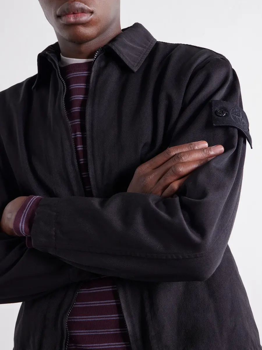 Stone Island STONE ISLAND GHOST Garment-Dyed Wool and Cotton-Blend Gabardine-TC Overshirt - Men | Thumbnail 5 Stone Island STONE ISLAND GHOST Garment-Dyed Wool and Cotton-Blend Gabardine-TC Overshirt - Men | Thumbnail 5