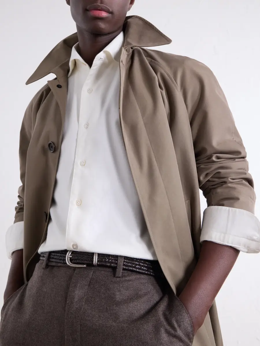 De Petrillo Cutaway-Collar Brushed Cotton-Twill Shirt - Men | Thumbnail 5 De Petrillo Cutaway-Collar Brushed Cotton-Twill Shirt - Men | Thumbnail 5