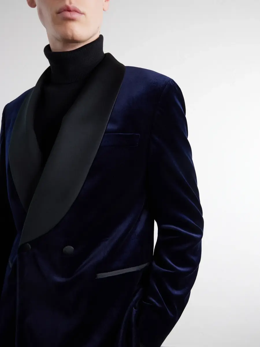 MR P. Satin-Trimmed Cotton and Silk-Blend Velvet Tuxedo Jacket - Men | Thumbnail 5 MR P. Satin-Trimmed Cotton and Silk-Blend Velvet Tuxedo Jacket - Men | Thumbnail 5