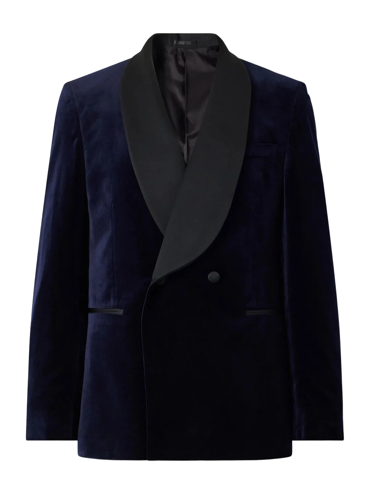 MR P. Satin-Trimmed Cotton and Silk-Blend Velvet Tuxedo Jacket - Men