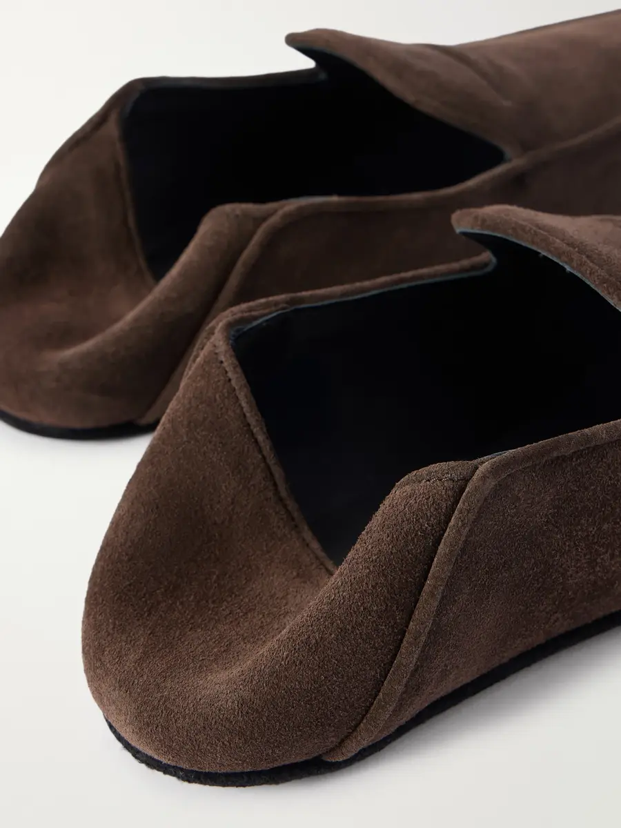 George Cleverley Mayfair Collapsible-Heel Suede Loafers - Men | Thumbnail 5 George Cleverley Mayfair Collapsible-Heel Suede Loafers - Men | Thumbnail 5