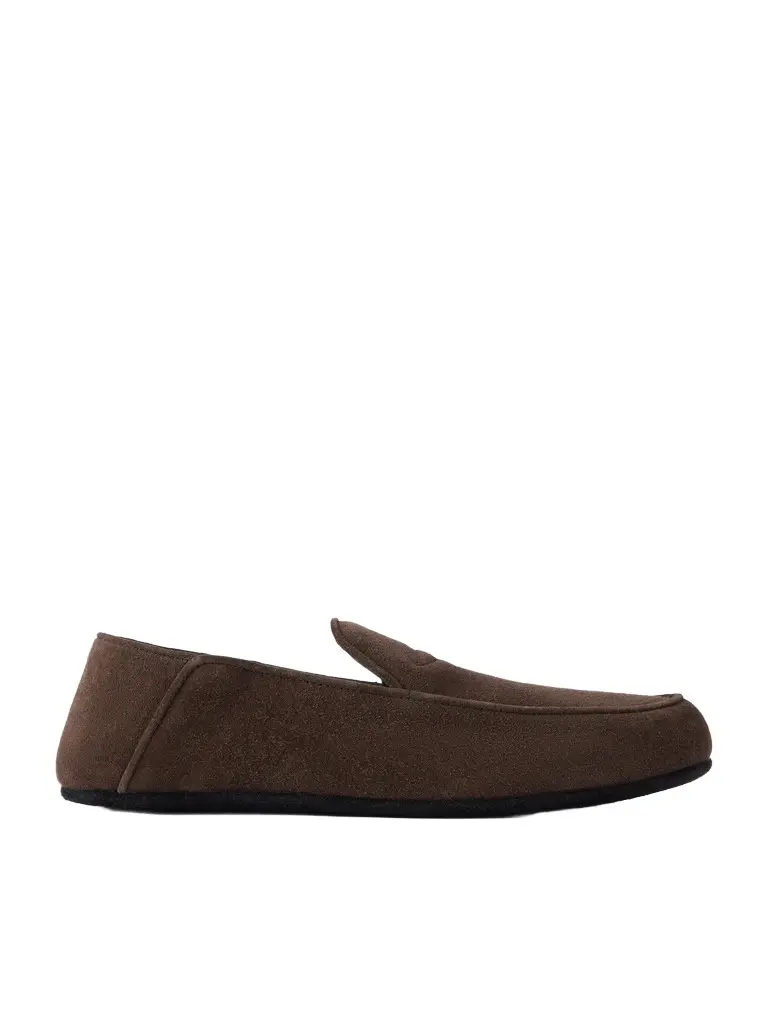 George Cleverley Mayfair Collapsible-Heel Suede Loafers - Men