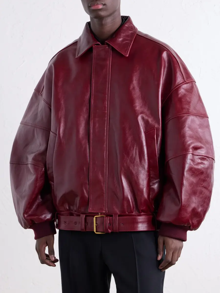 Willy Chavarria OS Hustler´s Oversized Leather Jacket - Men | Thumbnail 3 Willy Chavarria OS Hustler´s Oversized Leather Jacket - Men | Thumbnail 3