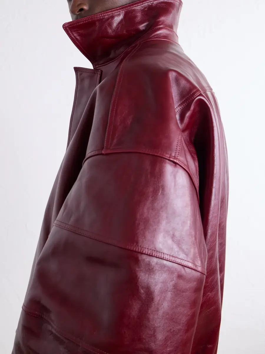 Willy Chavarria OS Hustler´s Oversized Leather Jacket - Men | Thumbnail 6 Willy Chavarria OS Hustler´s Oversized Leather Jacket - Men | Thumbnail 6