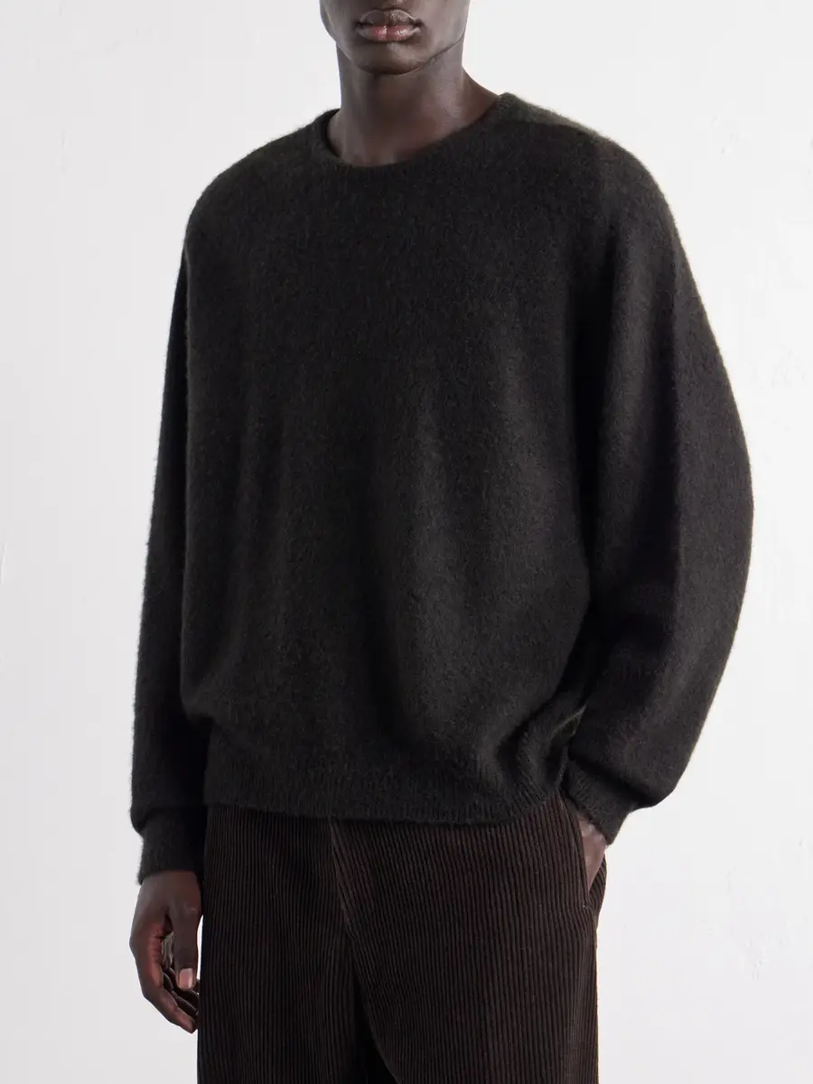 A.PRESSE Brushed Cashmere Sweater - Men | Thumbnail 3