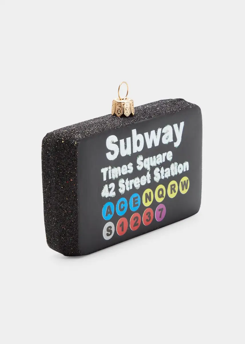Bergdorf Goodman Subway Sign Christmas Ornament | Thumbnail 2
