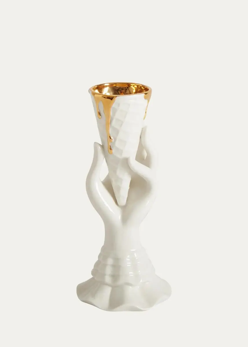 Jonathan Adler Gilded Muse I-Scream Vase | Thumbnail 2 Jonathan Adler Gilded Muse I-Scream Vase | Thumbnail 2