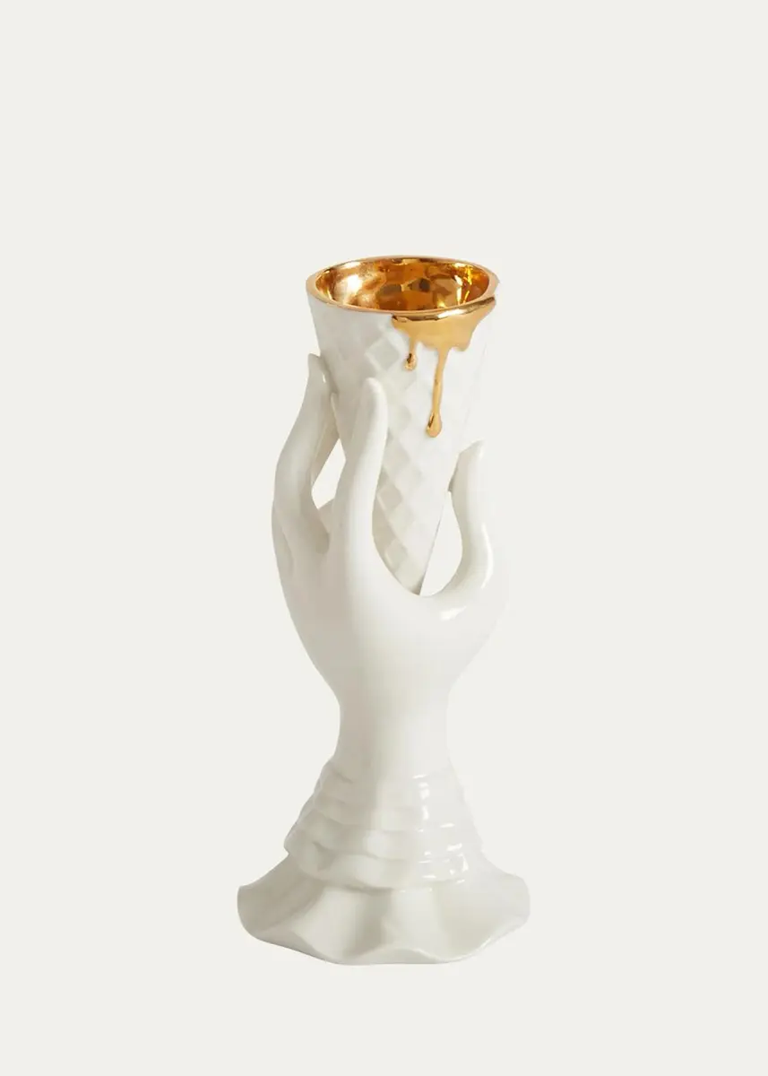Jonathan Adler Gilded Muse I-Scream Vase | Thumbnail 3 Jonathan Adler Gilded Muse I-Scream Vase | Thumbnail 3