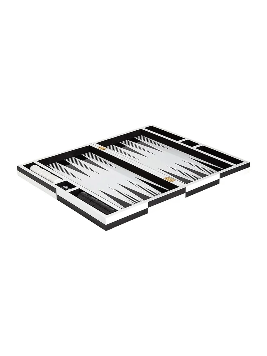 Jonathan Adler Optical Illusion Art Backgammon Set