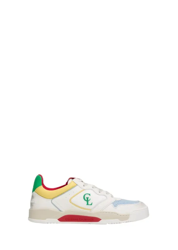 Christian Louboutin Men's Bsktball 1 Retro Low-Top Sneakers