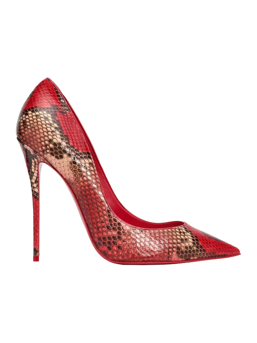 Christian Louboutin 120mm La Pigalle Snakeskin Pumps