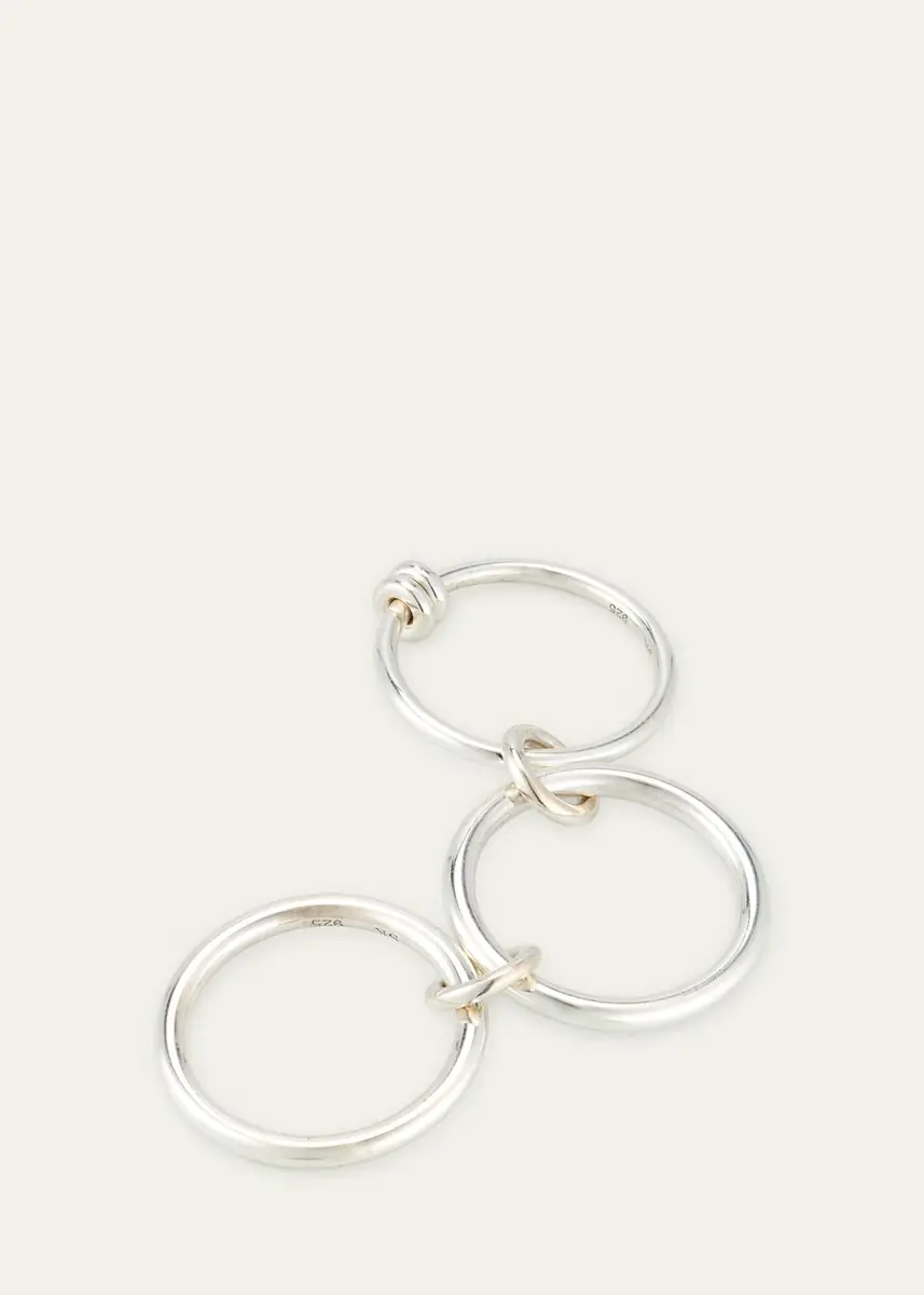 Spinelli Kilcollin Three Link Ring with Connectors in Sterling Silver | Thumbnail 5 Spinelli Kilcollin Three Link Ring with Connectors in Sterling Silver | Thumbnail 5