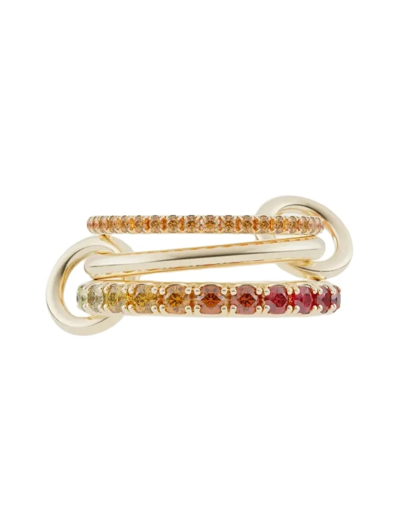 Spinelli Kilcollin Norah 18K Yellow Gold Orange Ombre Ring