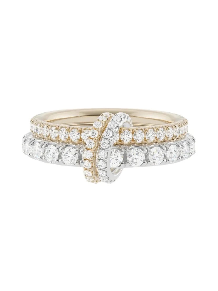 Spinelli Kilcollin Cadence 18K Yellow and White Gold Diamond Ring