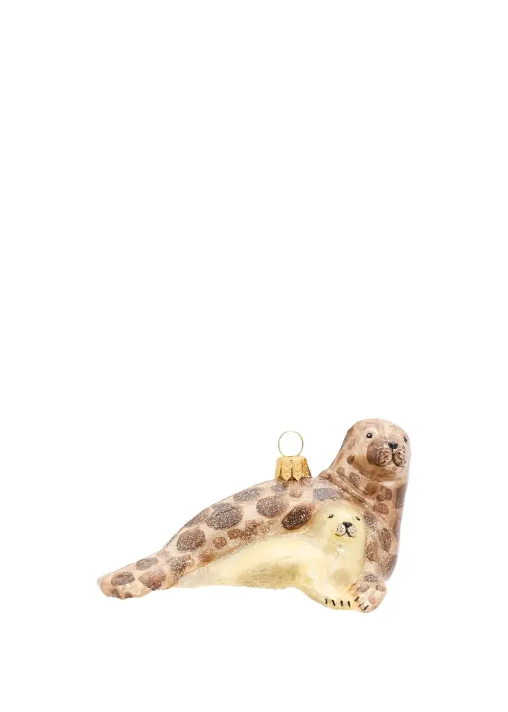Impuls Spotted Seal Glass Ornament