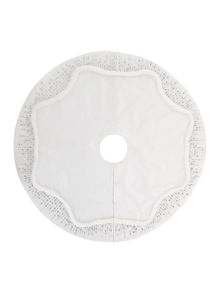 Kim Seybert Crystal Drops Tree Skirt