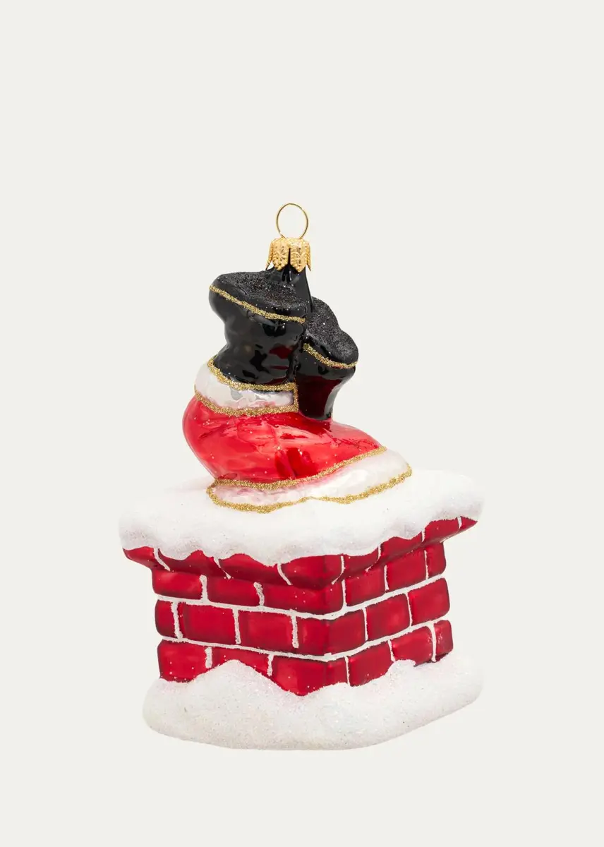 Impuls Glass Chimney Santa Ornament | Thumbnail 2