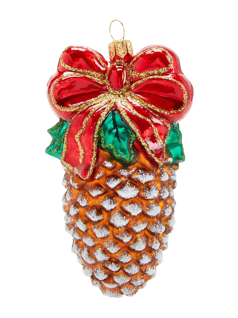 Bergdorf Goodman Christmas Pine Cone Ornament