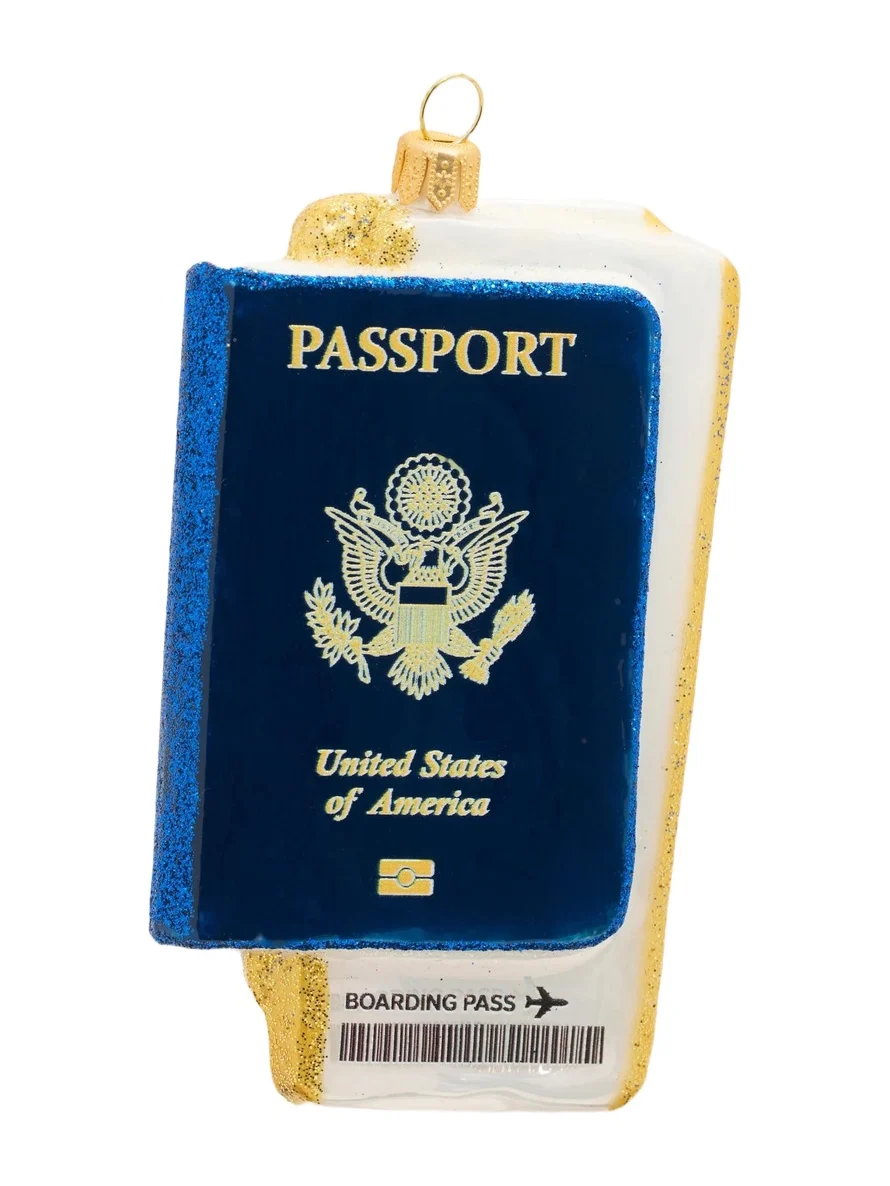 Impuls Glass Passport Ornament