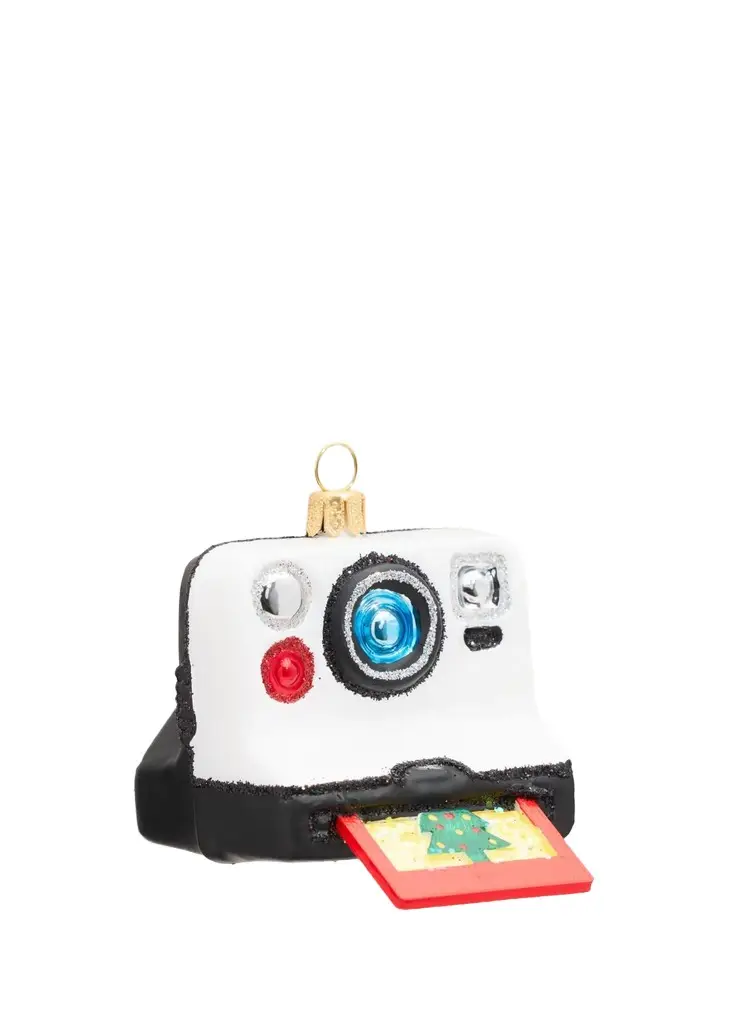 Glass Retro Camera Ornament Glass Retro Camera Ornament