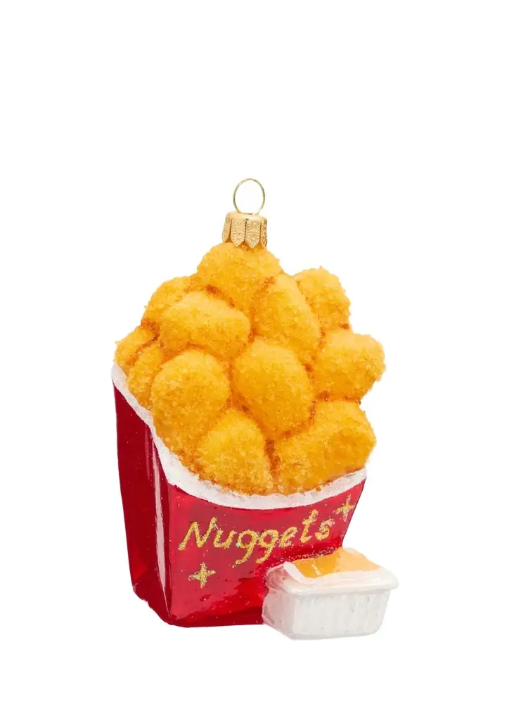 Chicken Nuggets Glass Ornament Chicken Nuggets Glass Ornament