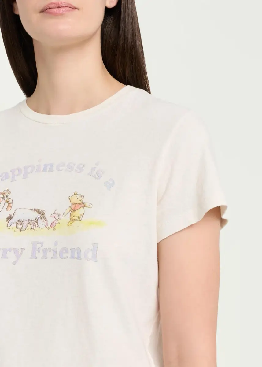 RE/DONE Classic Pooh Friend Graphic-Print T-Shirt | Thumbnail 5 RE/DONE Classic Pooh Friend Graphic-Print T-Shirt | Thumbnail 5