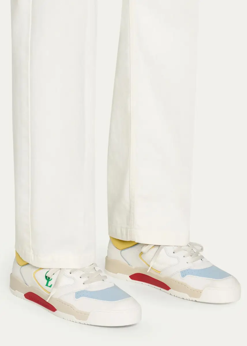 Christian Louboutin Men's Bsktball 1 Retro Low-Top Sneakers | Thumbnail 2 Christian Louboutin Men's Bsktball 1 Retro Low-Top Sneakers | Thumbnail 2