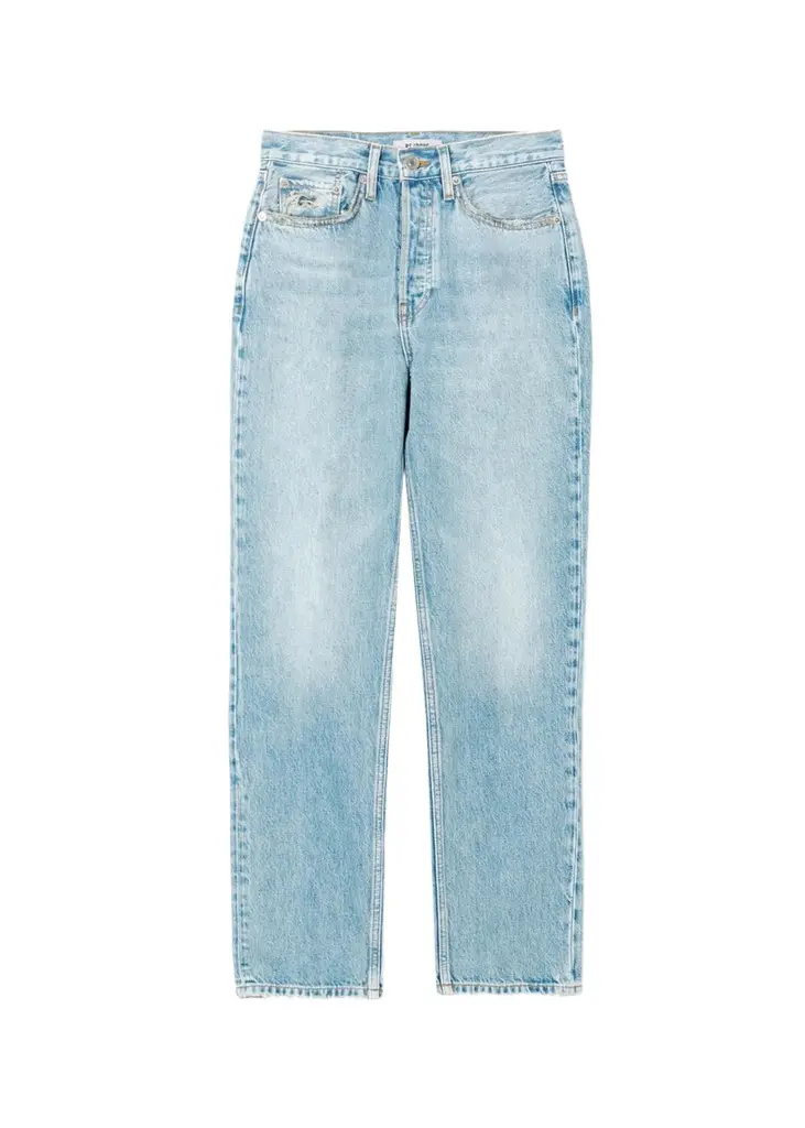 Pipe Straight-Leg Ankle Jeans