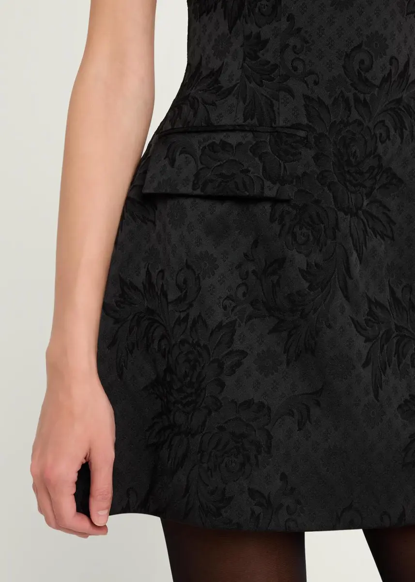 Veronica Beard Haworth Mock-Neck Jacquard Mini Dress | Thumbnail 5 Veronica Beard Haworth Mock-Neck Jacquard Mini Dress | Thumbnail 5