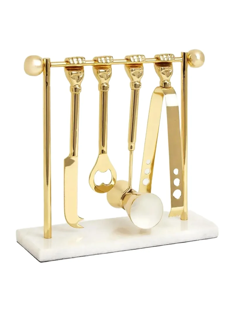 Jonathan Adler Barbell Barware Set