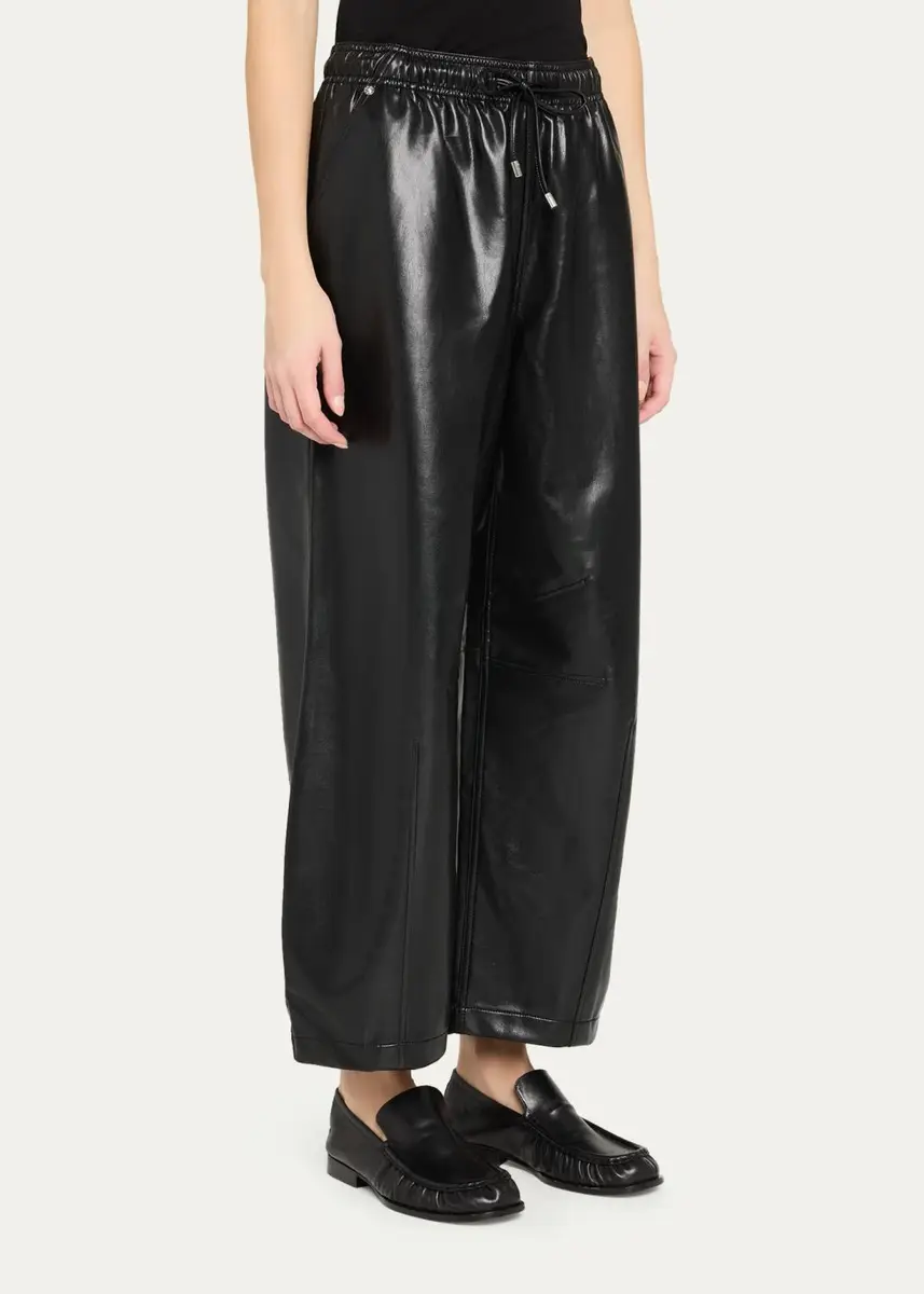 Cinq à Sept Vegan Leather Drawstring Trousers | Thumbnail 4 Cinq à Sept Vegan Leather Drawstring Trousers | Thumbnail 4