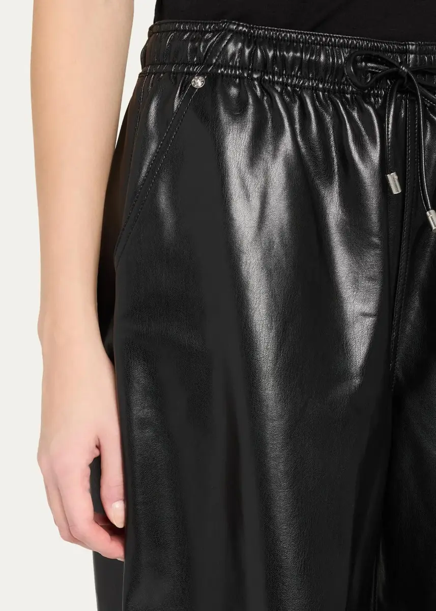 Cinq à Sept Vegan Leather Drawstring Trousers | Thumbnail 5 Cinq à Sept Vegan Leather Drawstring Trousers | Thumbnail 5