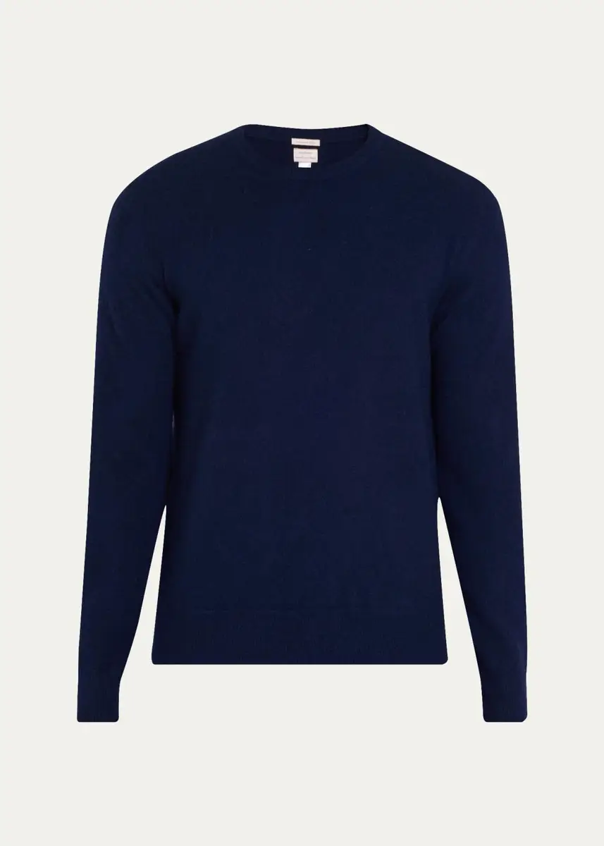 Massimo Alba Men's Brushed Cashmere Crewneck Sweater | Thumbnail 6 Massimo Alba Men's Brushed Cashmere Crewneck Sweater | Thumbnail 6