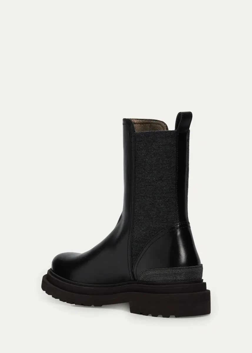 Brunello Cucinelli Leather Chelsea Boots | Thumbnail 2 Brunello Cucinelli Leather Chelsea Boots | Thumbnail 2
