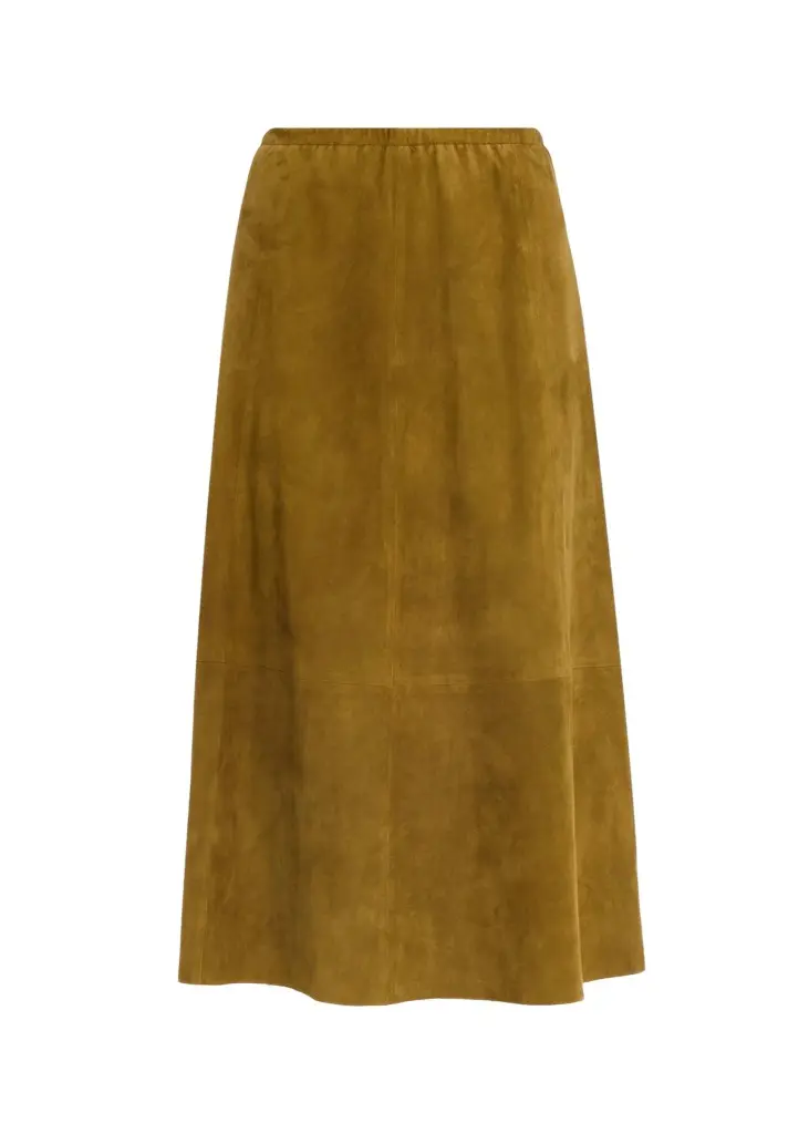 Suede Midi Skirt Suede Midi Skirt