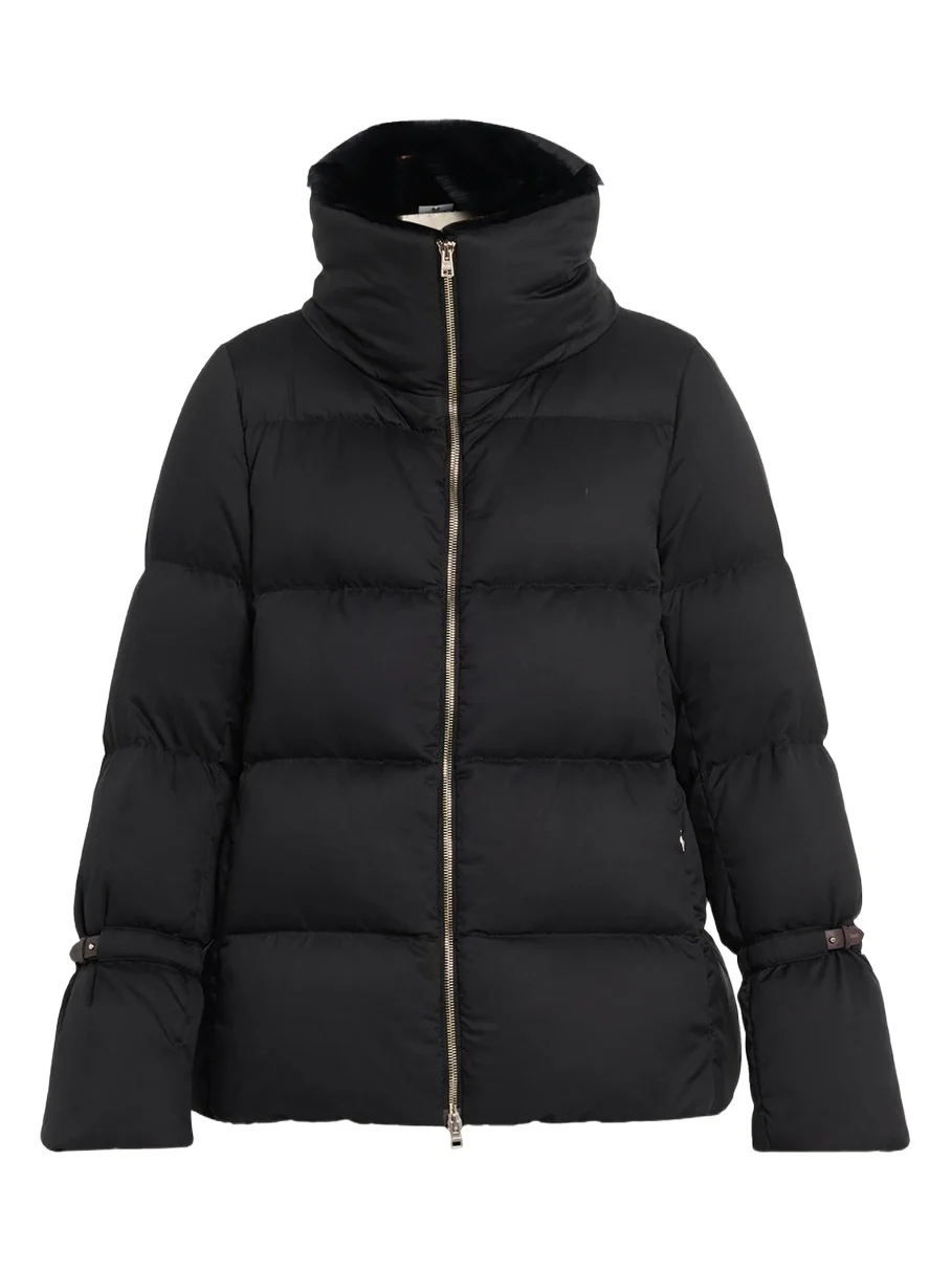 Quilted Faux Fur-Collar Puffer Jacket Quilted Faux Fur-Collar Puffer Jacket
