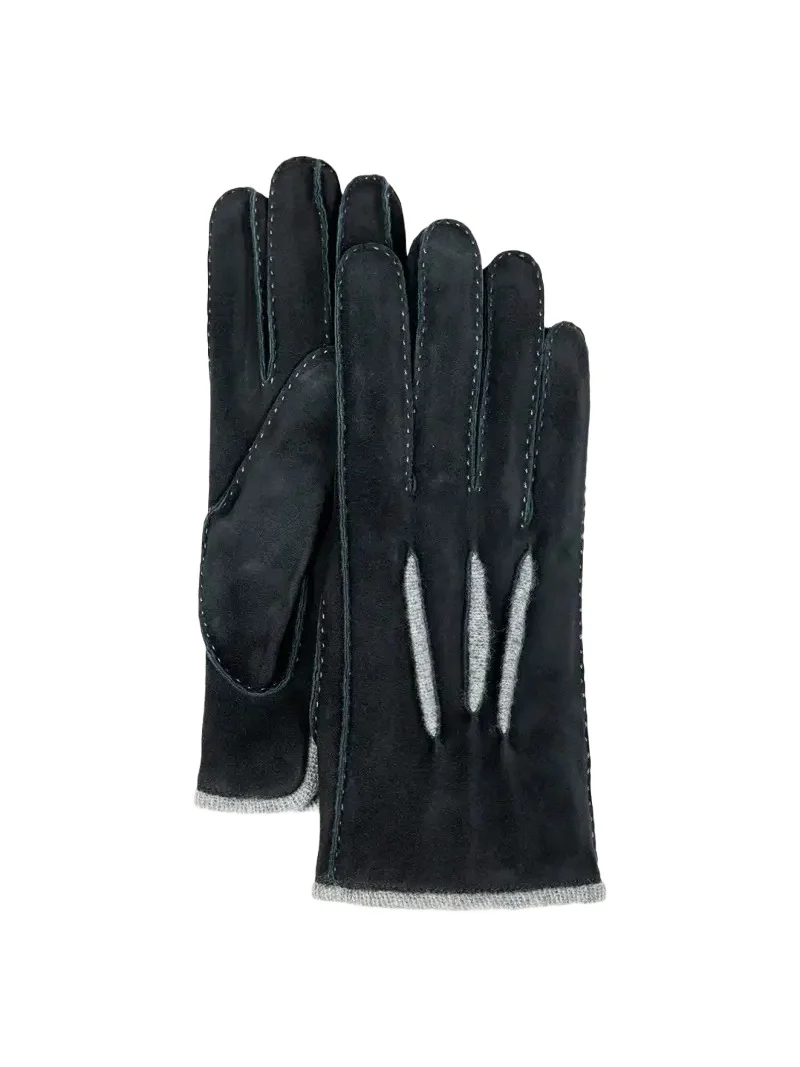Bergdorf Goodman Men's Suede & Cashmere Gloves