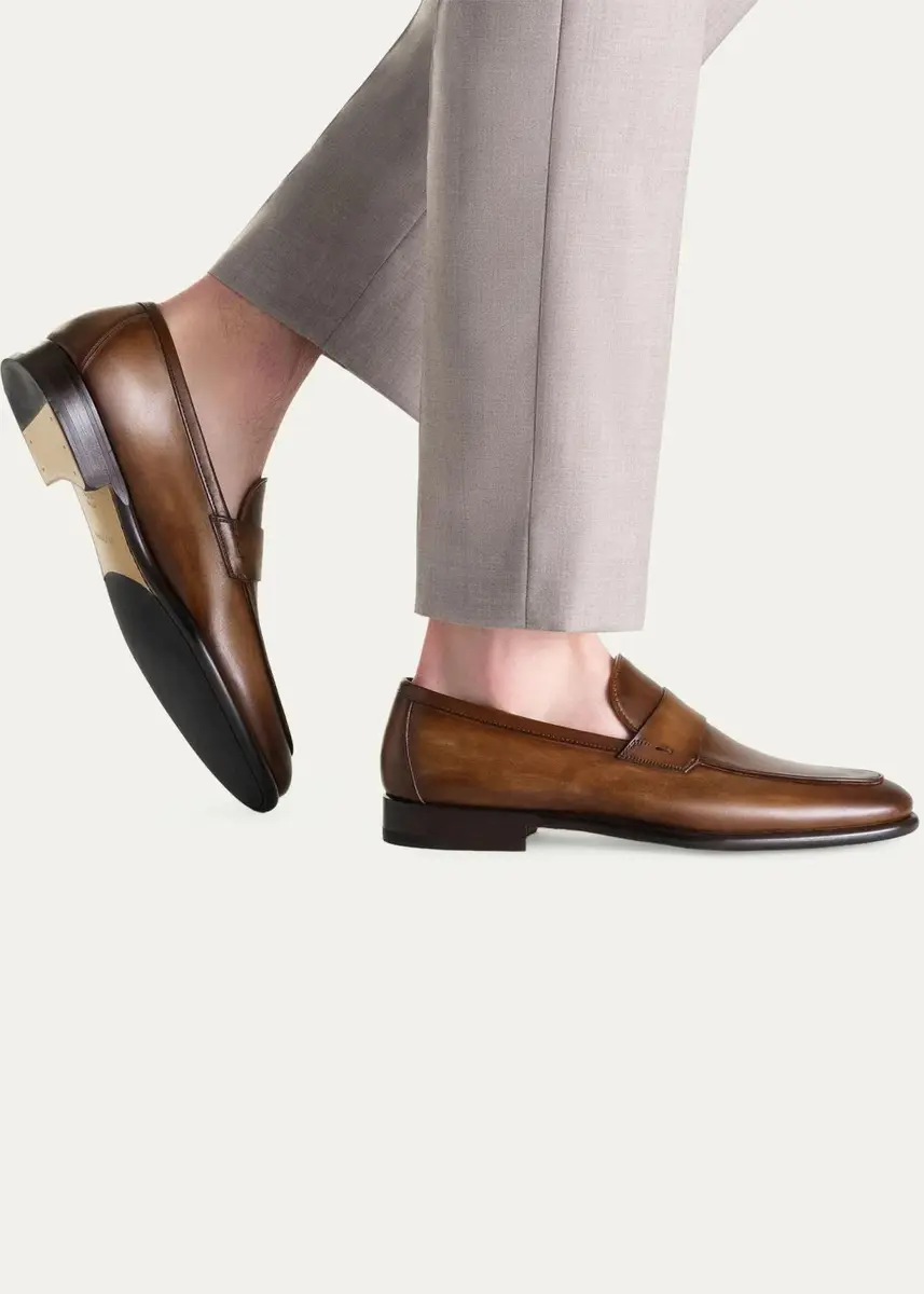 Magnanni Men's Duerro Leather Penny Loafers | Thumbnail 2 Magnanni Men's Duerro Leather Penny Loafers | Thumbnail 2