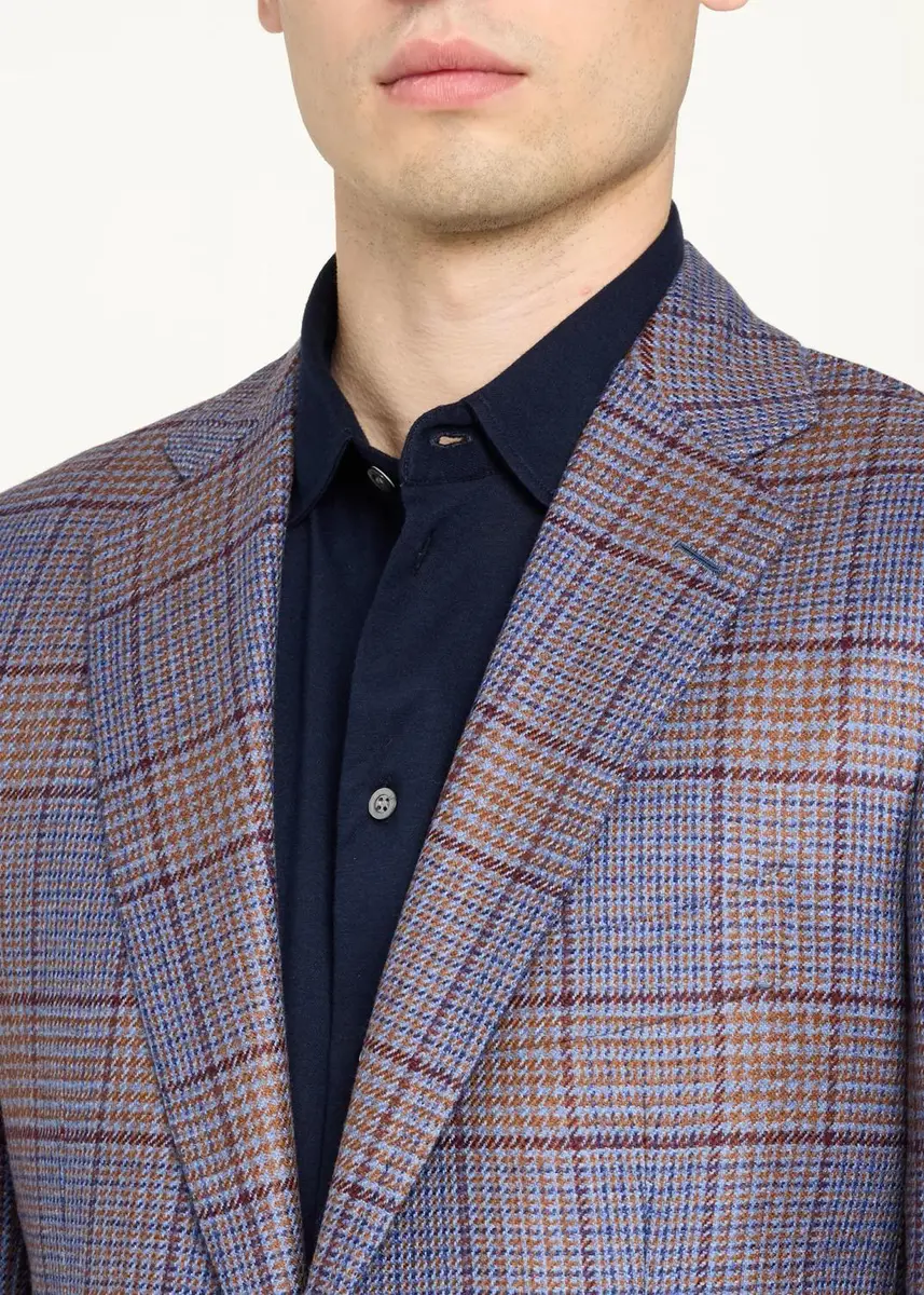 Cesare Attolini Plaid Wool Blazer | Thumbnail 5