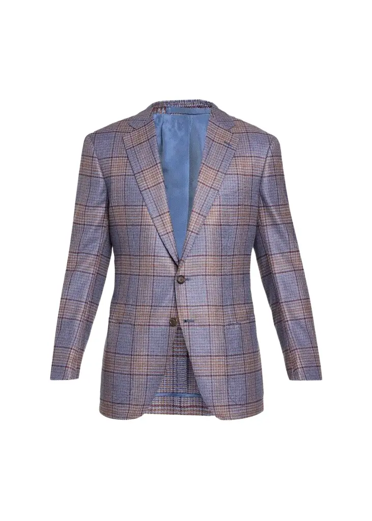 Cesare Attolini Plaid Wool Blazer