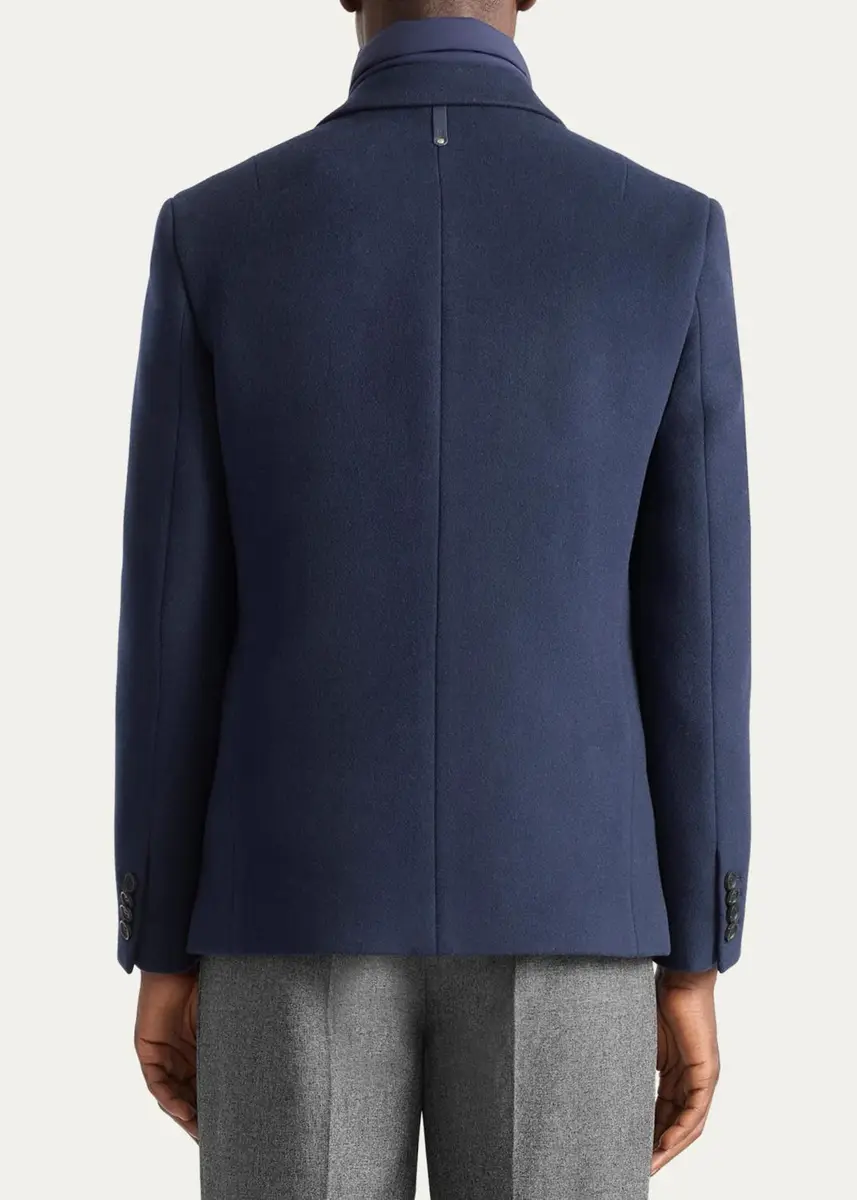 Mackage Men's Sutton Wool Coat with Removable Down Bib | Thumbnail 3