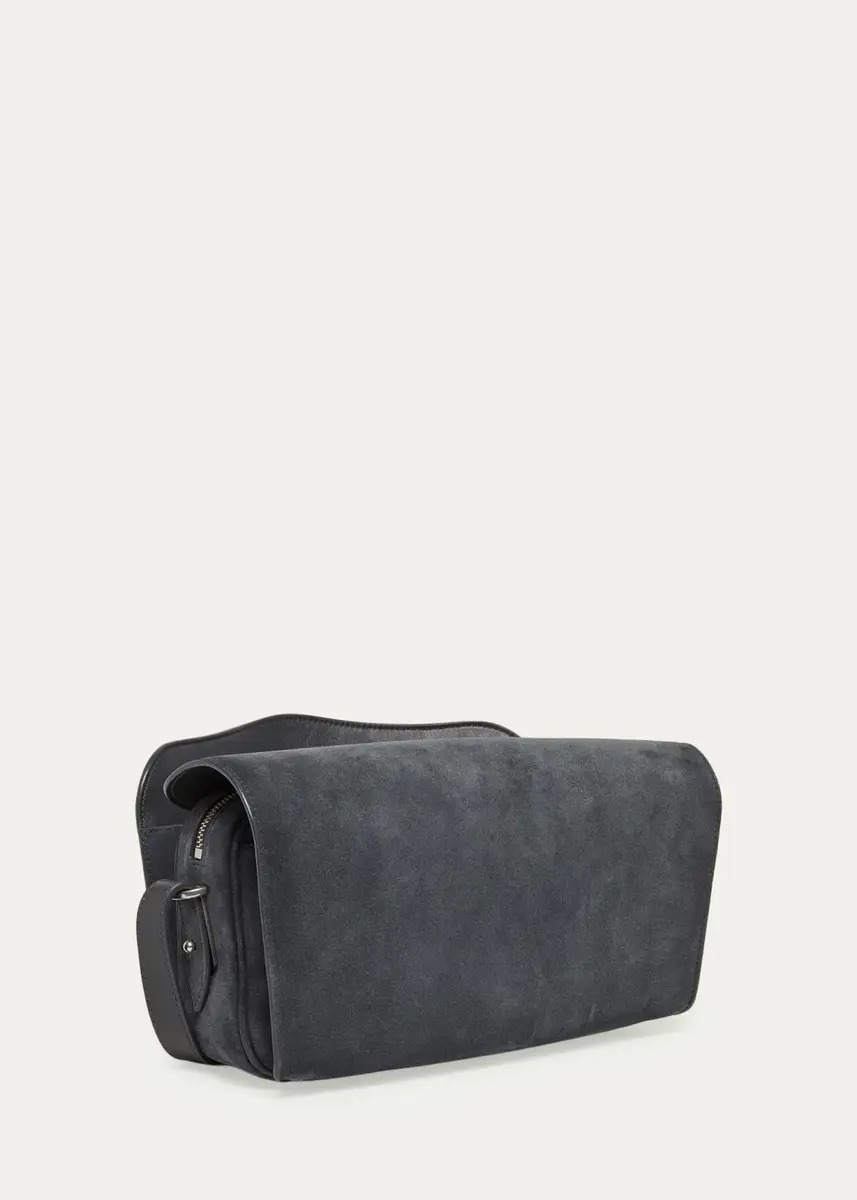 Balenciaga Waxed Suede Shoulder Bag | Thumbnail 3 Balenciaga Waxed Suede Shoulder Bag | Thumbnail 3