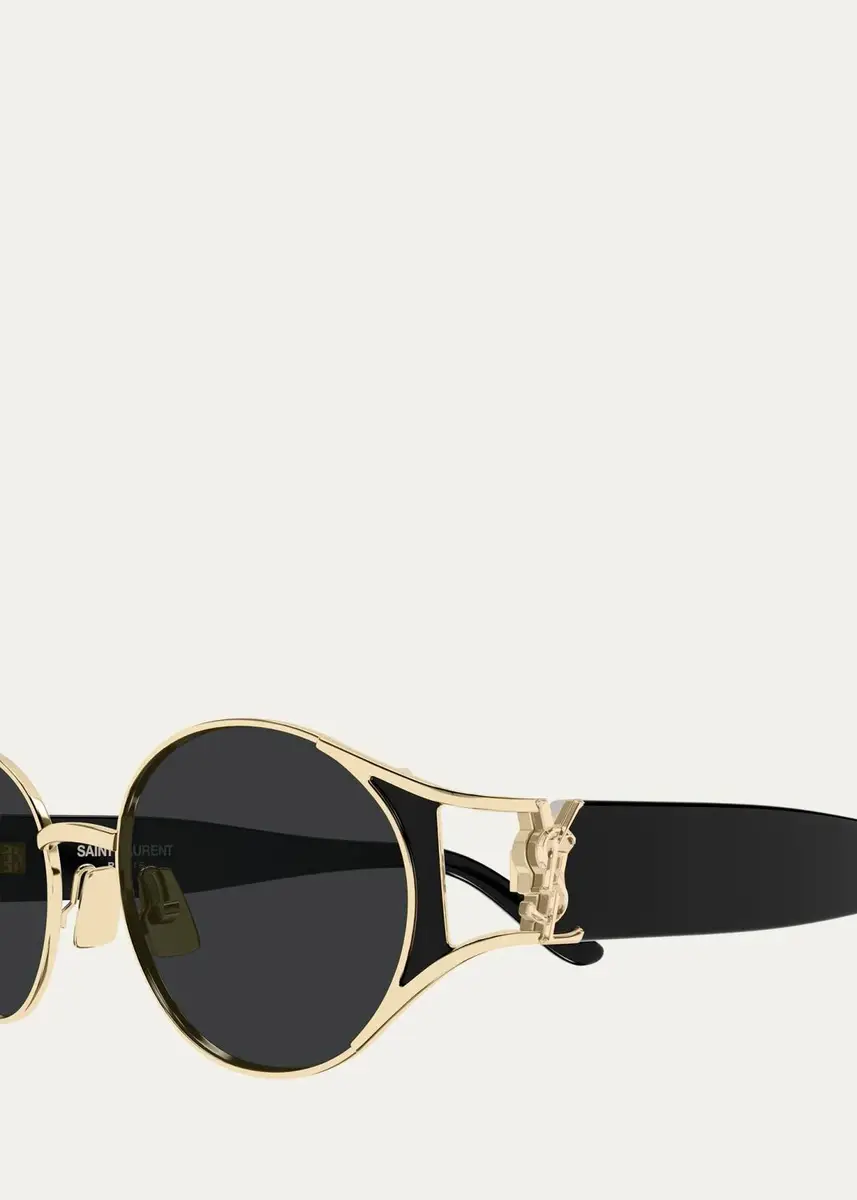 Saint Laurent SL M919 55MM Oval Sunglasses | Thumbnail 3
