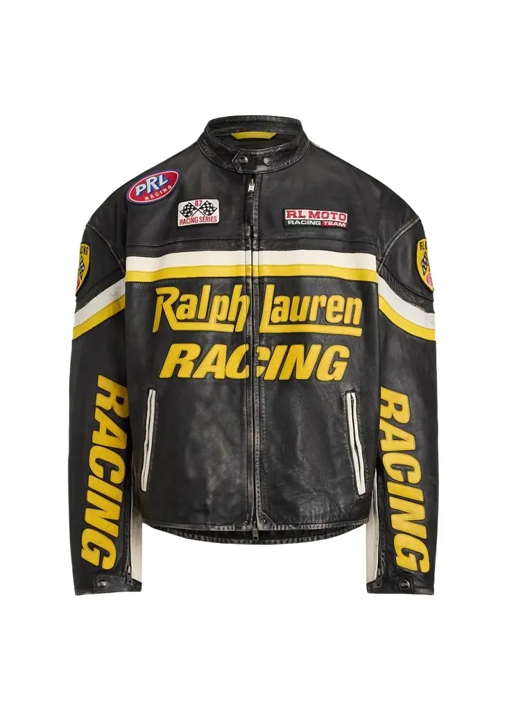 Polo Ralph Lauren Men's Leather Racing Jacket